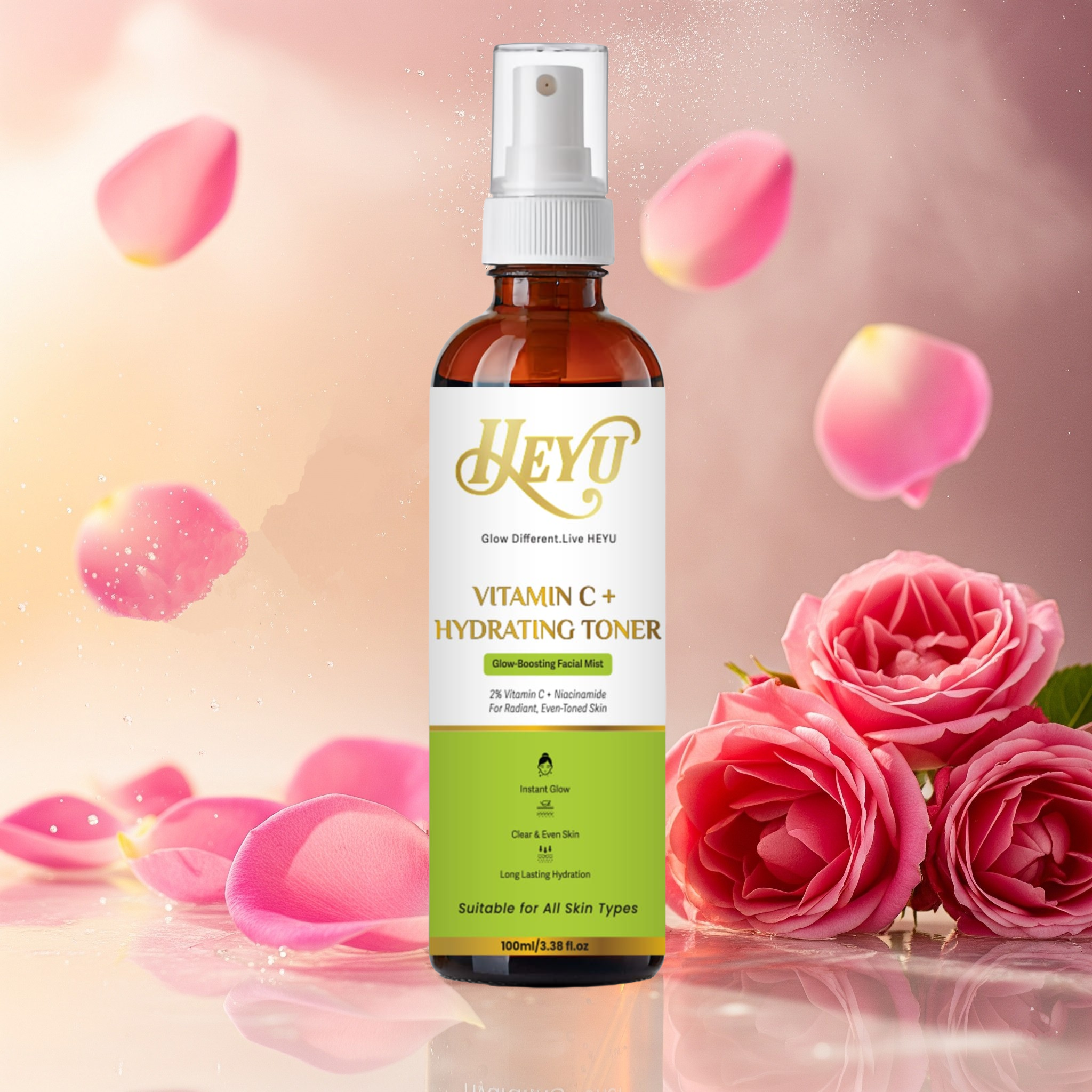 Vitamin C + Hydrating Toner with Rose Water – 100ml